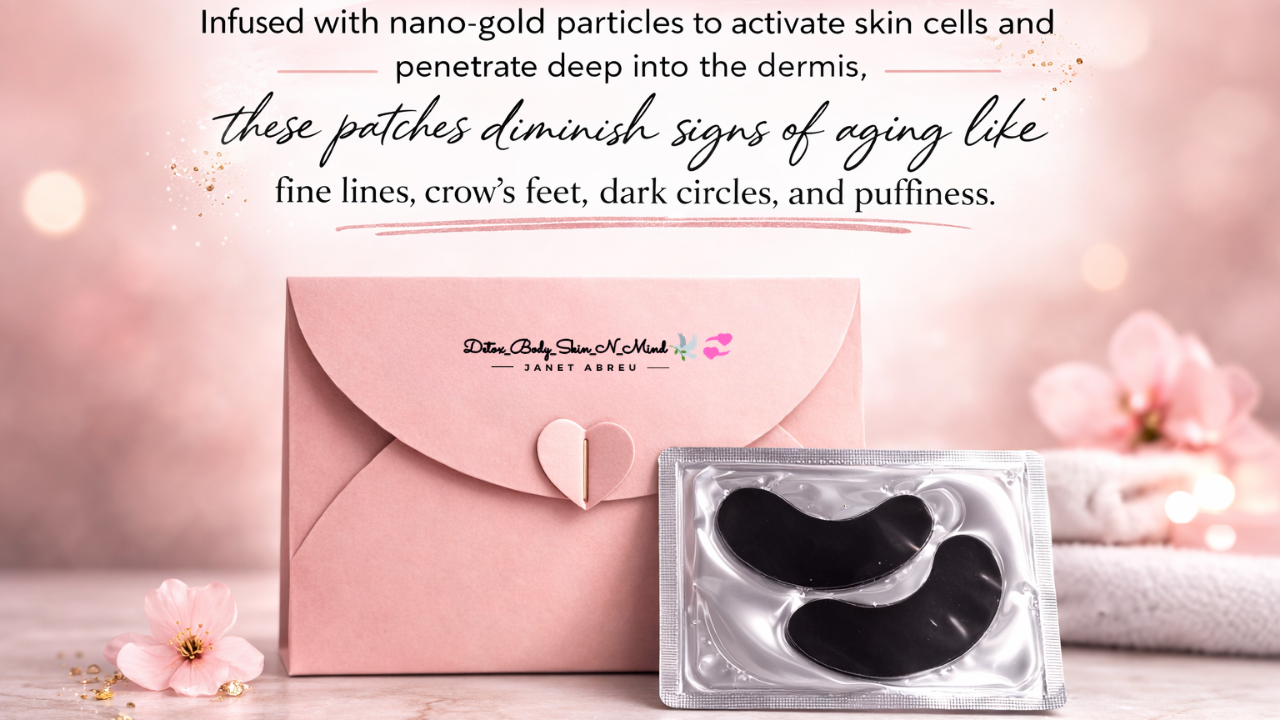 Bamboo Charcoal Collagen Eye Patches – 5 Pairs