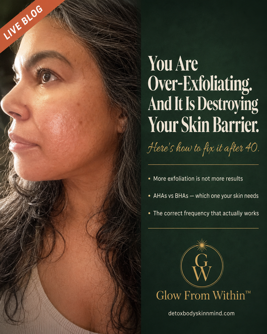 What AHAs and BHAs actually do, why over-exfoliation is one of the most common mistakes women make after 40, and how to use chemical exfoliants correctly so they work for your skin instead of against it.