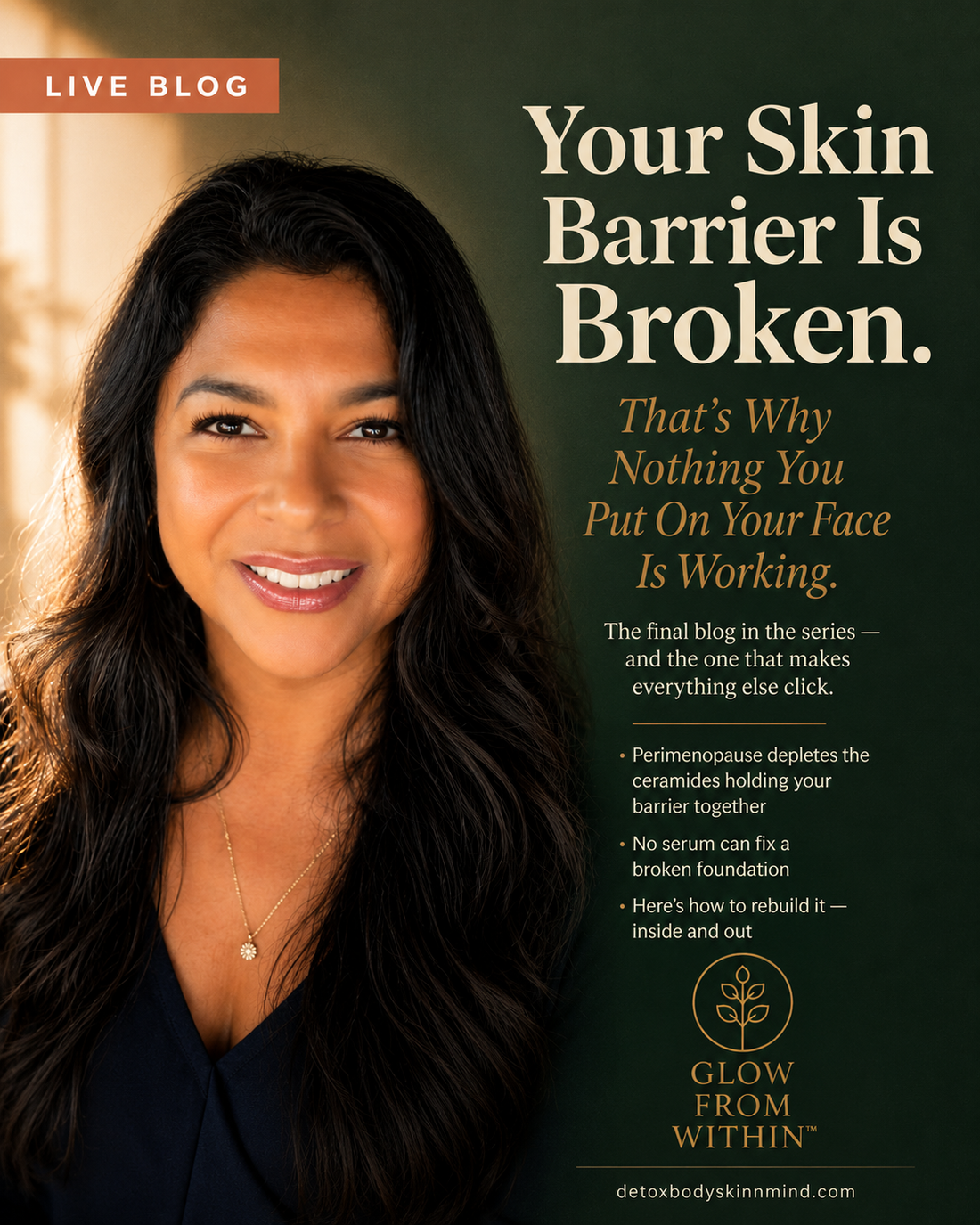 Your skin barrier is broken. That's why nothing you put on your face is working.