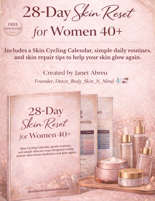 28-Day Skin Cycling Calendar for Women 40+ | Free Skincare Guide