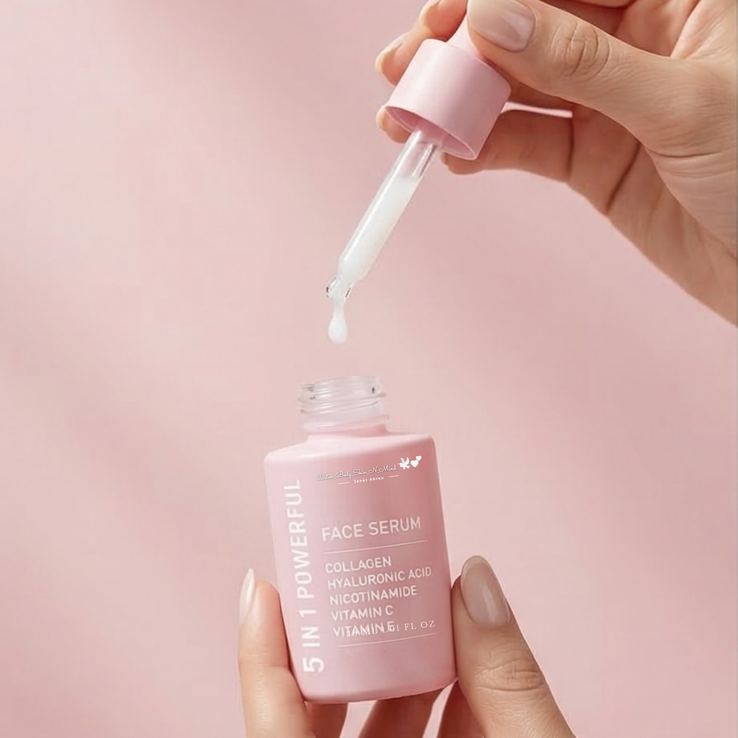 5-in-1 Powerful Face Serum Hydration. Repair. Visible Glow.