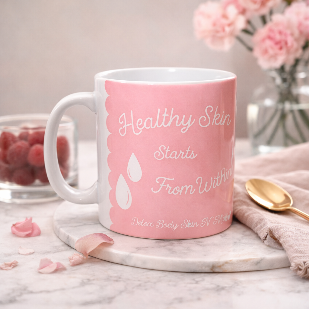 Healthy Skin Starts From Within Mug – Motivational Self-Care Coffee & Tea Mug (12 oz / 15 oz)