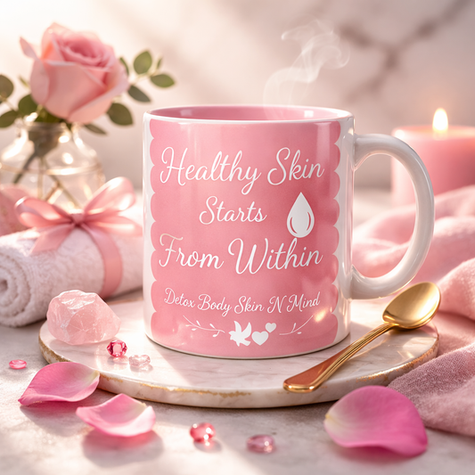 Healthy Skin Starts From Within Mug — Motivational Self-Care Coffee & Tea Mug