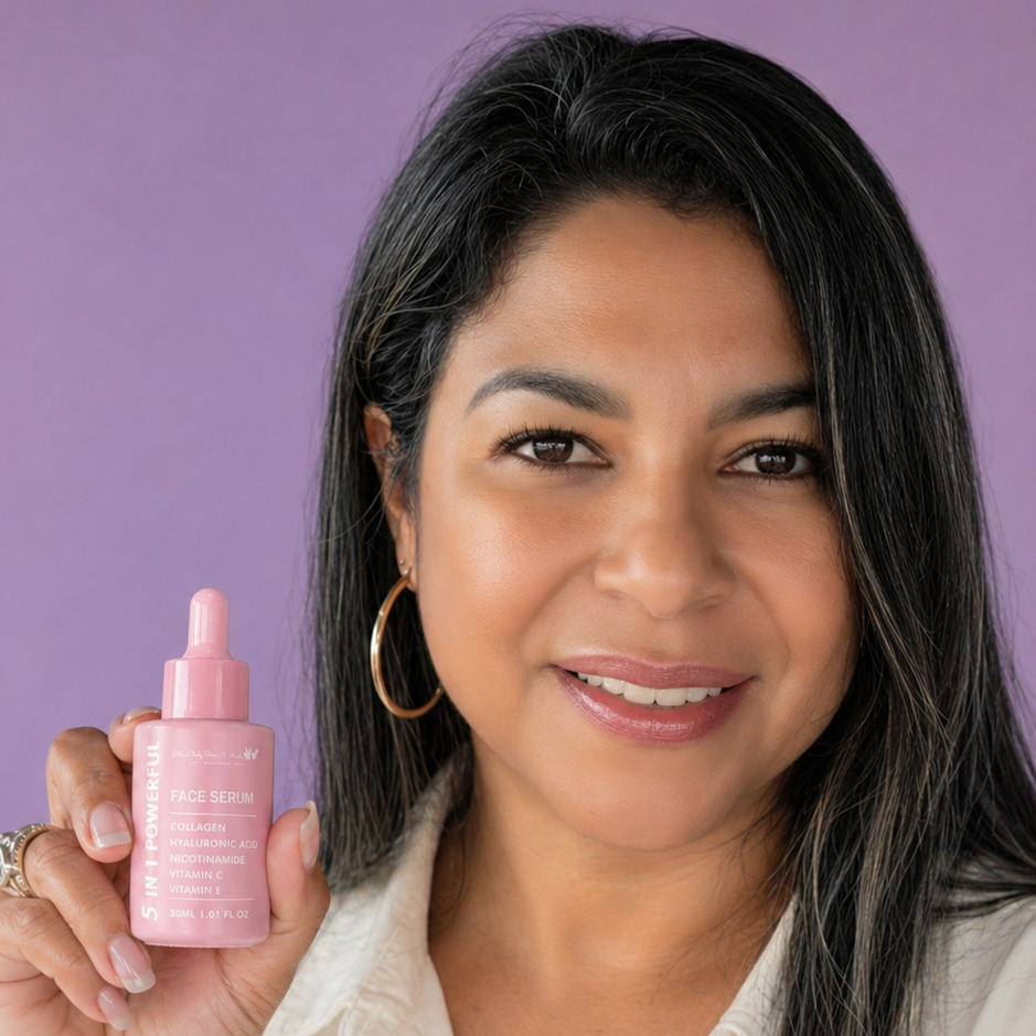 5-in-1 Powerful Face Serum Hydration. Repair. Visible Glow.